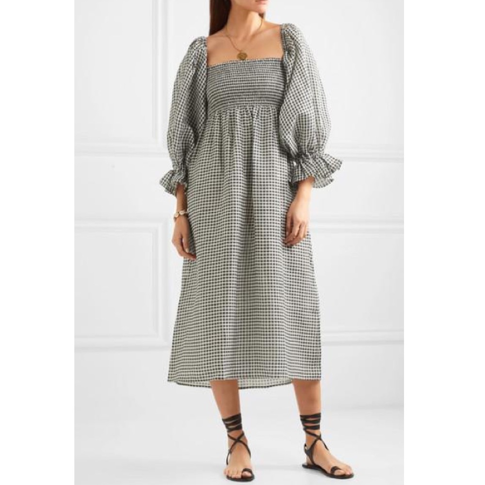 Daily Sleeper Atlanta Dress in Black and White Gingham Print